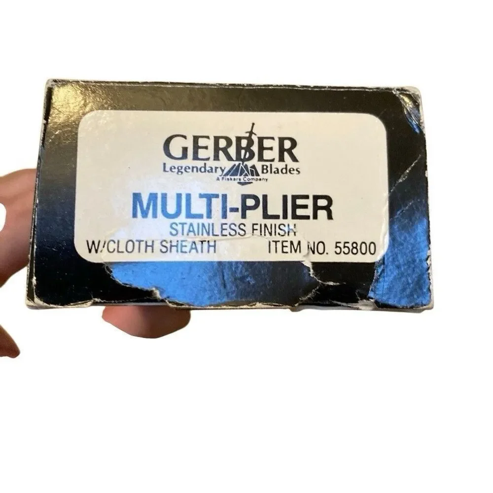 Gerber 55800 Multi-Plier Stainless Finish Bit‎ Driver Bits Cloth Sheath USA Rare